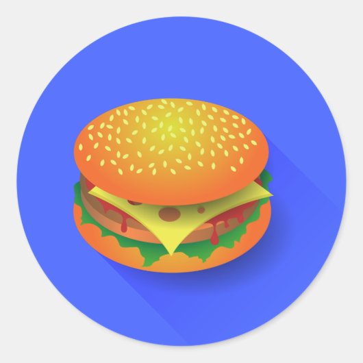 Frischer Hamburger Sticker (Vorderseite)