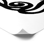 Frischer heißer Kaffee Poster (Ecke)