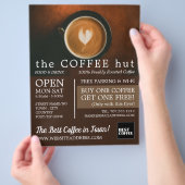 Frischer Kaffee, Barista, Café, Coffeehouse Advert Flyer (Hand)