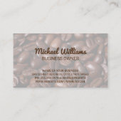 Frischer Kaffee-Cup Visitenkarte (Rückseite)