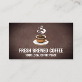 Frischer Kaffee-Cup Visitenkarte (Vorderseite)