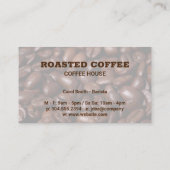 Frischer Kaffee-Cup | Ziegelmauer | Lochkarte Visitenkarte (Rückseite)