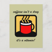 Frischer Kaffee Postkarte (Vorderseite)