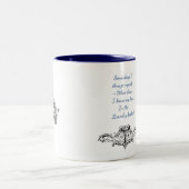 Frischer Kaffee, Tee, Tasse, Cup Zweifarbige Tasse (Mittel)