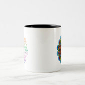 Frischer Kaffee Zweifarbige Tasse (Mittel)