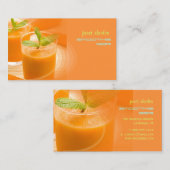 Frischer Karottensaft Visitenkarte (Vorne/Hinten)