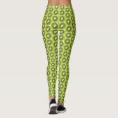 Frischer Kiwi-Obstgarten. Rundschnitt Leggings (Rückseite)