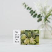 Frischer Kohl auf dem Markt Visitenkarte (Stehend Vorderseite)