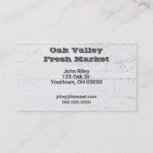 Frischer Kohl auf dem Markt Visitenkarte (Rückseite)