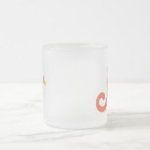 Frischer Kraftstoff "N" Mattierte Glaskaffee Tasse (Mittel)