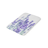 Frischer Lavendel #1 Badematte (Schrägansicht)