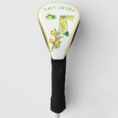Frischer Lemon Drink Golf Head Cover - Benutzerdef Golf Headcover (Vorderseite)