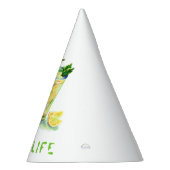Frischer Lemon Drink Paper Party Hat - Benutzerdef Partyhütchen (Rechts)