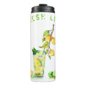 Frischer Lemon Drink Thermal Tumbler - Benutzerdef Thermosbecher (Vorderseite)