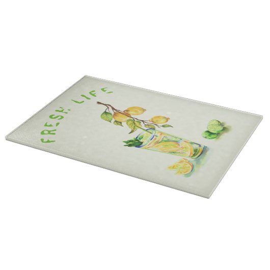 Frischer Limonentränk Schneidebrett (Ecke)