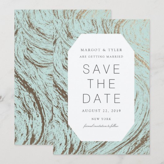 Frischer Marmor / Save the Date (Vorne/Hinten)