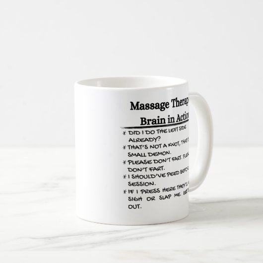 Frischer Massagetherapeut Kaffeetasse (VorderseiteRechts)