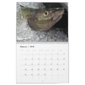 Frischer Meeresfrüchte-Kalender Kalender (Feb 2018)