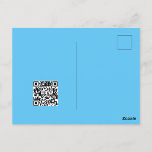 Frischer monochrome Grunge Man Water Sprinkle Qr C Postkarte