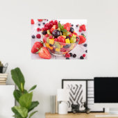 Frischer Obstsalat Poster (Heimbüro)
