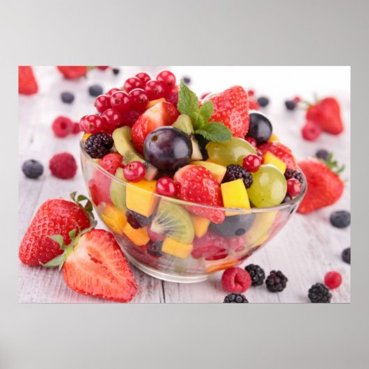 Frischer Obstsalat Poster (Vorne)