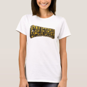 Frischer Orange KALIFORNIEN Künstlerisches Motiv T-Shirt