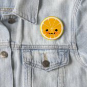 Frischer orange Knopf Button (Beispiel)