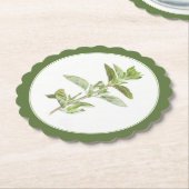 FRISCHER OREGANO Scalloo Runder Untersetzer - Text (angewinkelt)