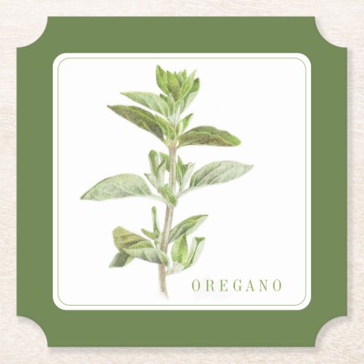 FRISCHER OREGANO Ticket Paper Untersetzer (+text) (Vorderseite)