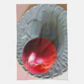 Frischer Pfirsich bei Sonnenlicht Handtuch (Vertikal)