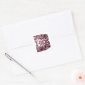 Frischer Pinker FOCUS Quadratischer Aufkleber (Umschlag)