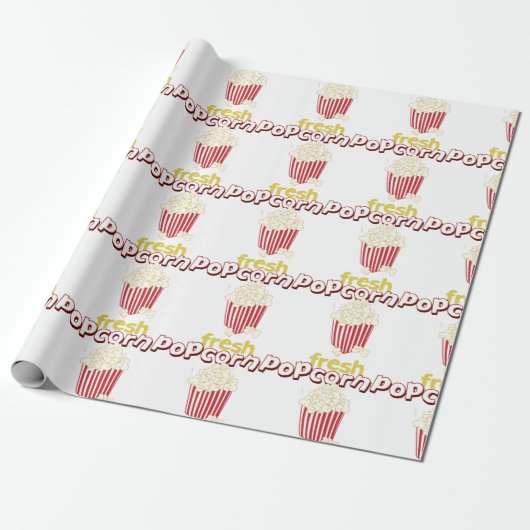 Frischer Popcorn Geschenkpapier (Ungerollt)