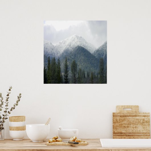 Frischer Pulverschnee..... Poster (Küche)