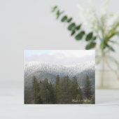 Frischer Pulverschnee... Postkarte (Stehend Vorderseite)