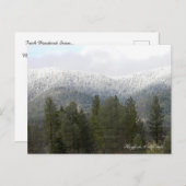Frischer Pulverschnee... Postkarte (Vorne/Hinten)