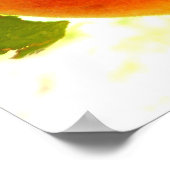 Frischer Reifepeach Poster (Ecke)