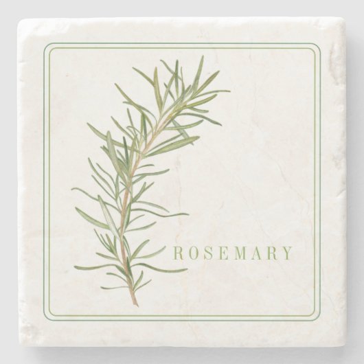 FRISCHER ROSEMARY Marmorboden Untersetzer (Vorderseite)