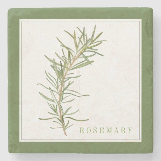 FRISCHER ROSEMARY Marmorsteinstein Untersetzer (+t (Vorderseite)