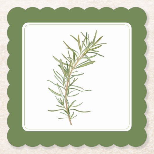 FRISCHER ROSEMARY Scallop Square Untersetzer - Tex (Vorderseite)