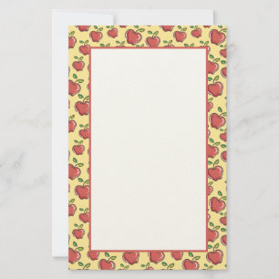 Frischer roter Apfel  Briefpapier