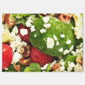 Frischer Salat mit Spinat, Avocado und Erdbeere Magnet (Vorderseite)