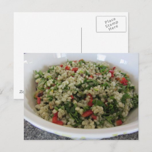 Frischer Salat Postkarte (Vorne/Hinten)