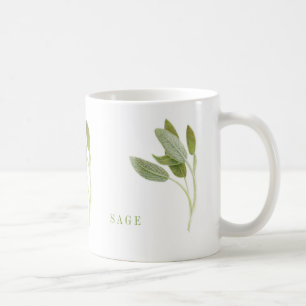 FRISCHER SALBEI Weiße Tasse