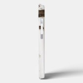 Frischer Schnee auf roter Scheune Case-Mate iPhone Hülle (Rückseite / Links)