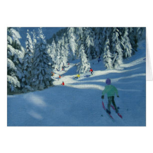 Frischer Schnee Morzine Frankreich