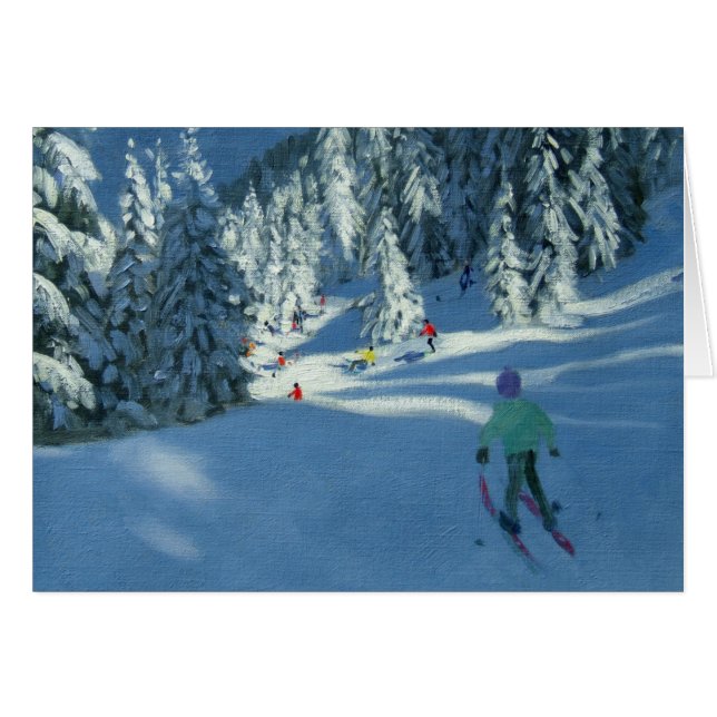 Frischer Schnee Morzine Frankreich (Vorderseite (Horizontal))