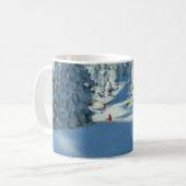 Frischer Schnee Morzine Frankreich Kaffeetasse (Vorderseite Links)