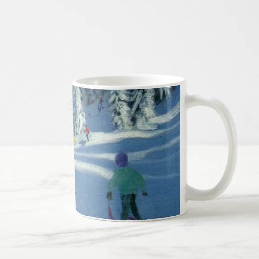 Frischer Schnee Morzine Frankreich Kaffeetasse (Rechts)