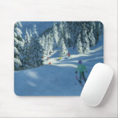 Frischer Schnee Morzine Frankreich Mousepad (Mit Mouse)