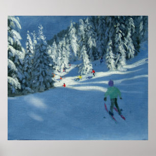 Frischer Schnee Morzine Frankreich Poster